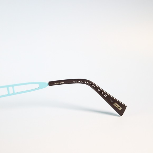 Kliik denmark K-420 247 45-17 135 teal blue eyeglasses small frame N6 - Picture 4 of 12